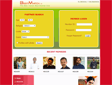 Tablet Screenshot of bestmatch.in